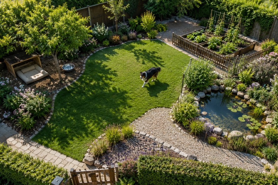 jardin sécurisé pour chien
